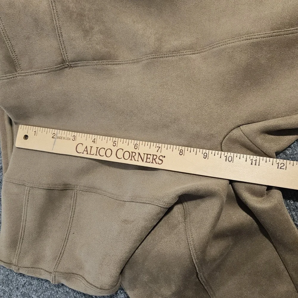 Spanx Faux‎ Suede Pants Size Small Camel Tan High Rise Slimming